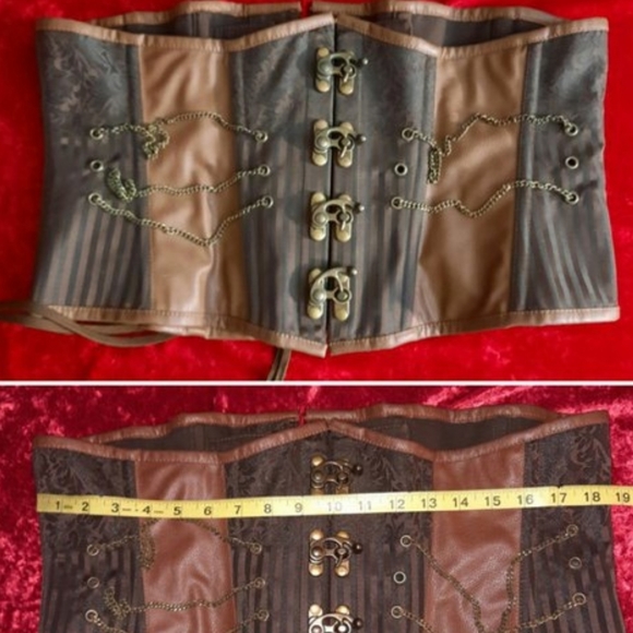 Steampunk Steel Boned Corset by The Violet Vixen! - Picture 3 of 4